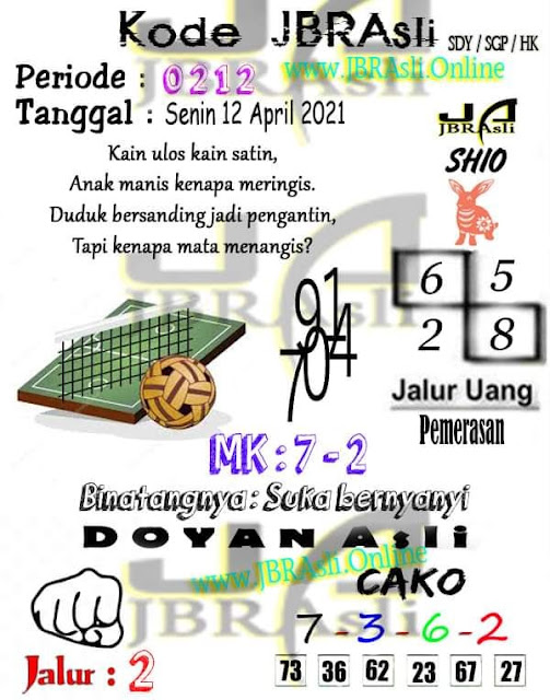 Syair HK 12 April 2021